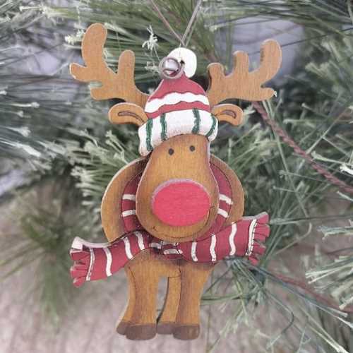 Christmas Reindeer Primitive Decoration - The Homespun Loft