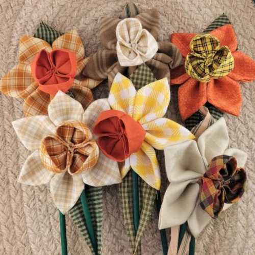 Primitive Fabric Daffodil Flower Bouquet C - The Homespun Loft