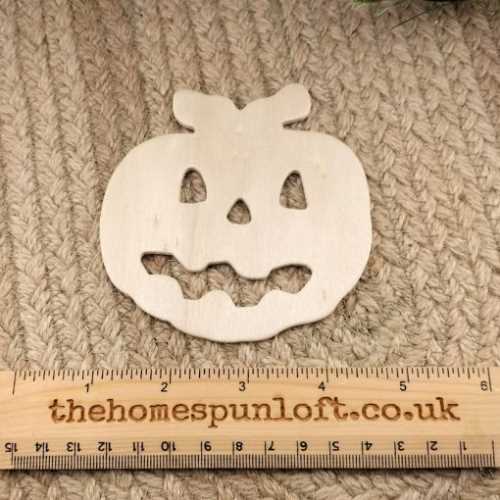 Halloween Pumpkin Jack O Lantern Wooden Cut Out - The Homespun Loft
