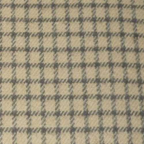 Primitive Tan Black Checked FLANNEL Plaid Fabric - The Homespun Loft