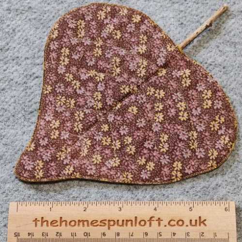 Handmade Quilted Fabric Autumn Leaf - The Homespun Loft