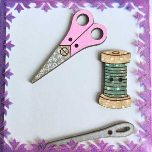 Sewing Set Wooden Button Pack - The Homespun Loft
