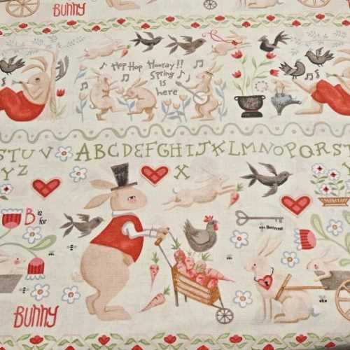 FQ Primitive Hip Hop Hooray Fabric by Teresa Kogut - The Homespun Loft