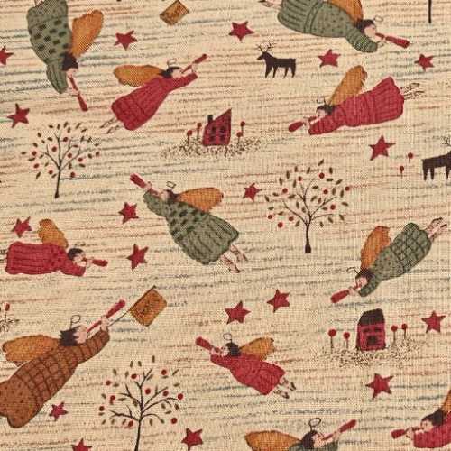 2 x Primitive Peace in the Country Fabric Pieces - The Homespun Loft