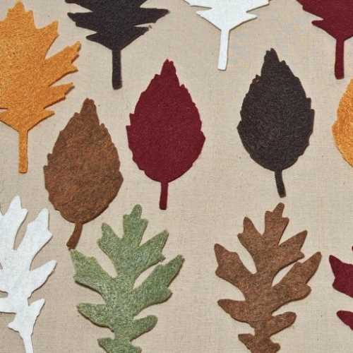 18 FELT Autumn leaf Die Cuts Crafts Halloween - The Homespun Loft