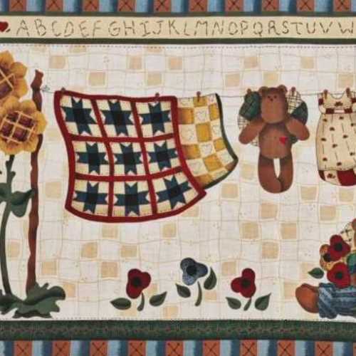 16" Country Bears at Heart Panel by Leslie Beck 2 - The Homespun Loft
