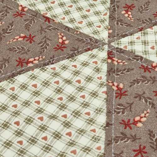 Civil War Quilted Candle Mug Table Mat - The Homespun Loft
