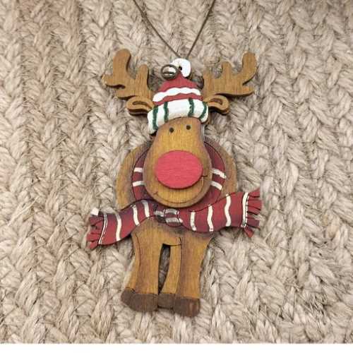 Christmas Reindeer Primitive Decoration - The Homespun Loft