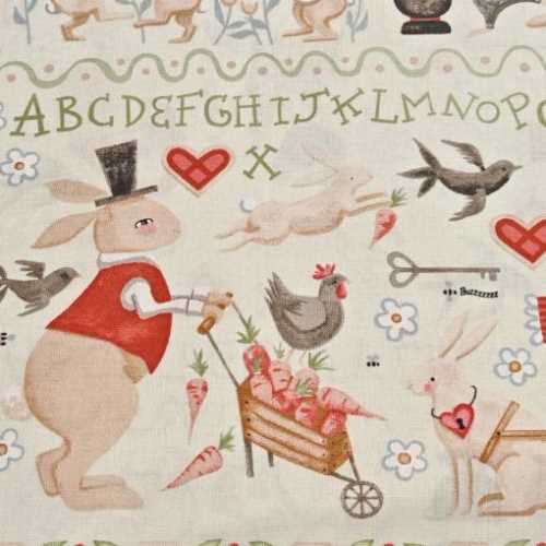 FQ Primitive Hip Hop Hooray Fabric by Teresa Kogut - The Homespun Loft