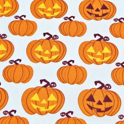 FQ Jack O Lantern Pumpkin Autumn Halloween Fabric - The Homespun Loft