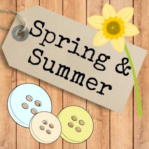 Spring and Summer Buttons