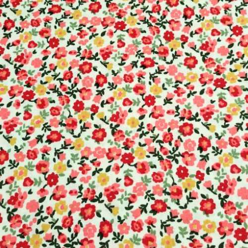 Bright Summery Flower Cotton Quilting Fabric - The Homespun Loft