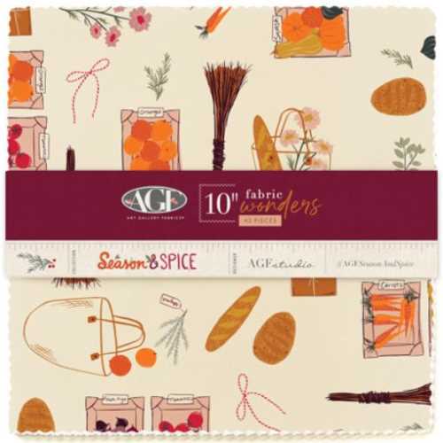 10" LAYER CAKE PACK Season and Spice Autumn Fall - The Homespun Loft