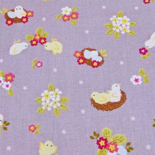 FQ Bunny Hop Spring Fabric by Lewis and Irene - The Homespun Loft