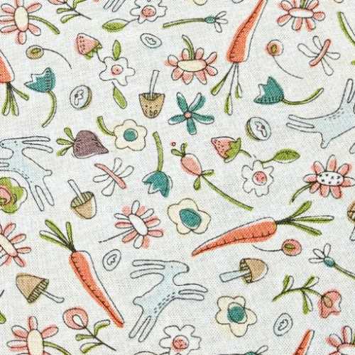 FQ YARD Down by the Veggie Patch Fabric - The Homespun Loft
