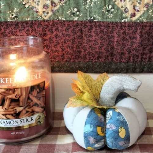 Small Handmade Autumn Fall Pumpkin No 6 - The Homespun Loft