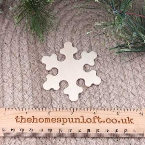 3" Wooden Snowflake Cut Out for Crafting - The Homespun Loft