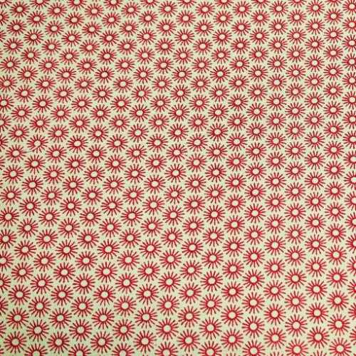 FQ Brick and Tan Sunburst Cotton Fabric - The Homespun Loft