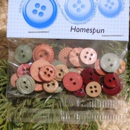 Homespun Muted Primitive Round Decorative Buttons - The Homespun Loft