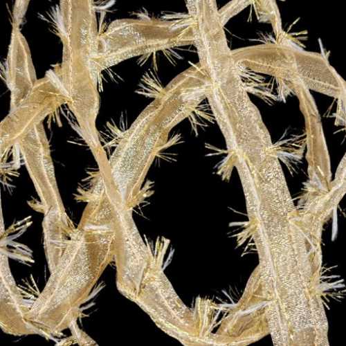 20mm Christmas Wired Gold Tinseltown Ribbon - The Homespun Loft