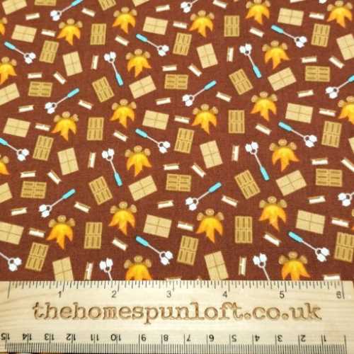 FQ Autumn Bonfire Cotton Fabric - The Homespun Loft