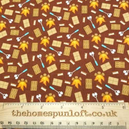 Autumn Bonfire Cotton Fabric - The Homespun Loft