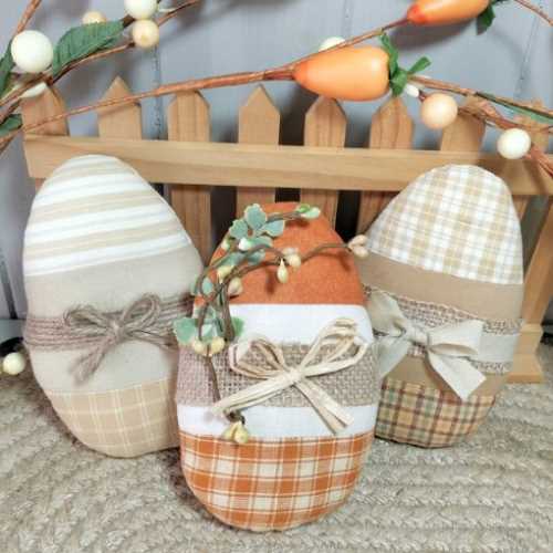 Bag of Three Primitive Egg Bowl Fillers 2 - The Homespun Loft