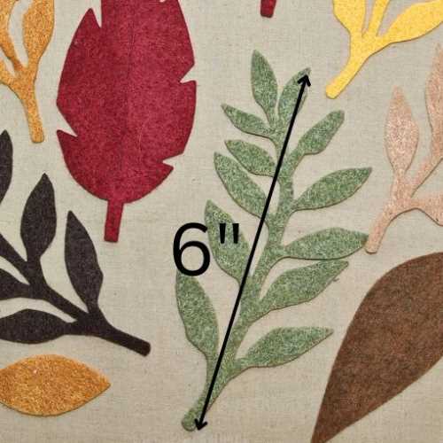 18 FELT Autumn leaf Die Cut Crafts Halloween - The Homespun Loft