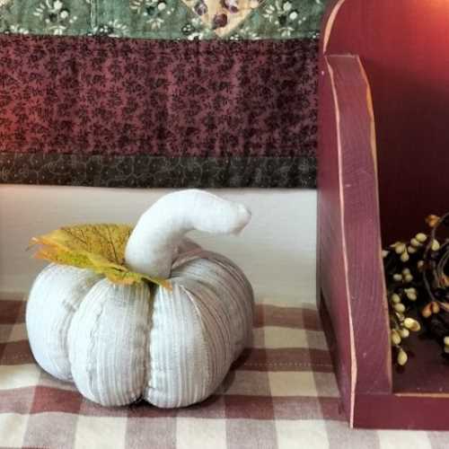 Small Handmade Autumn Pumpkin No. 8 - The Homespun Loft