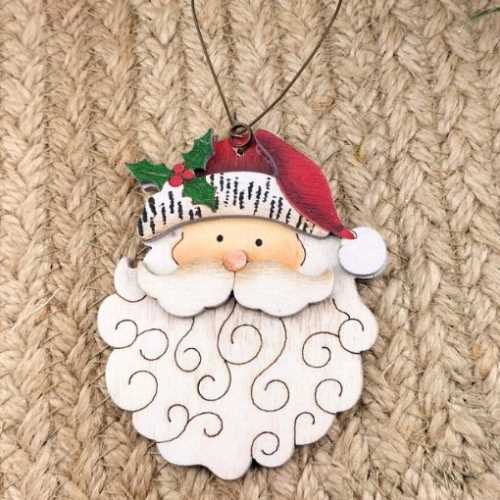 Father Christmas Primitive Decoration - The Homespun Loft