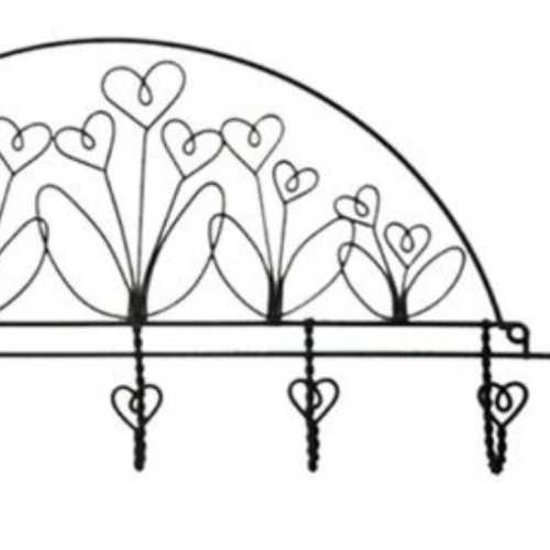 22" Flower Garden Accessory Holder by Ackfeld Wire - The Homespun Loft
