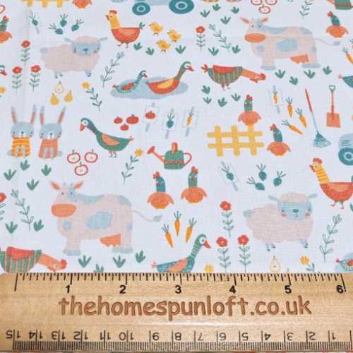 FQ Country Farmyard Fabric - The Homespun Loft