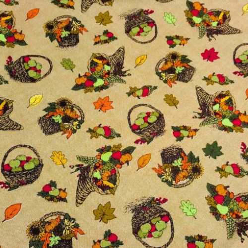 FQ Autumn Leaves and Cornucopia Fall Fabric - The Homespun Loft