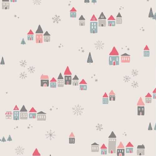 Little Town Snowdrift Joy Fabric by AGF Studios - The Homespun Loft
