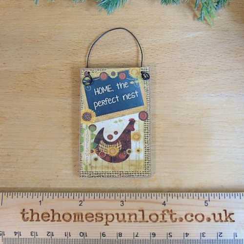 Home The Perfect Nest Prim Country Chicken Sign - The Homespun Loft