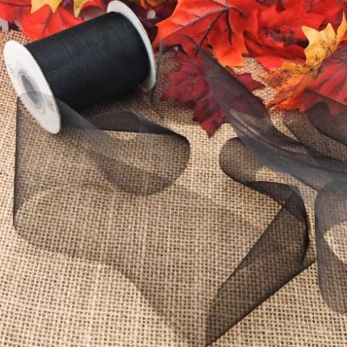 Black Organza Ribbon - The Homespun Loft