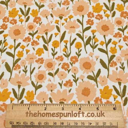 FQ YARD Autumn Flowers Fabric - The Homespun Loft