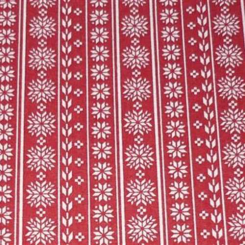 Christmas Red and Cream Cotton Quilting Fabric - The Homespun Loft