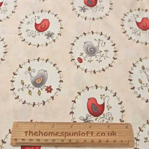 FQ Among the Flowers by Gail Pan for Red Rooster - The Homespun Loft
