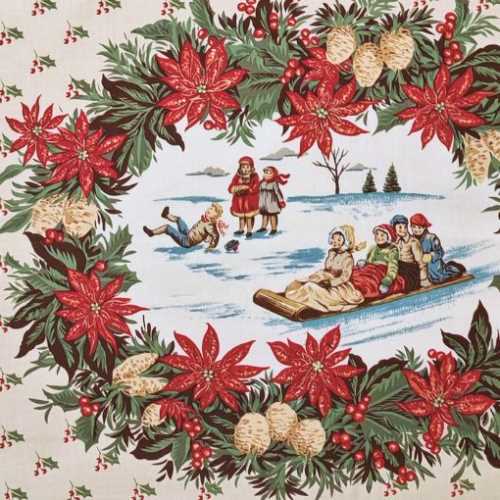 Vintage Christmas Skating by Windham Fabrics - The Homespun Loft
