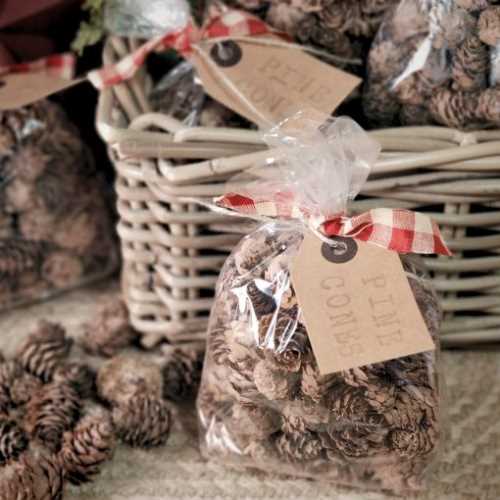 100g Bag of Mini Pine Cones for Crafts Decorating - The Homespun Loft