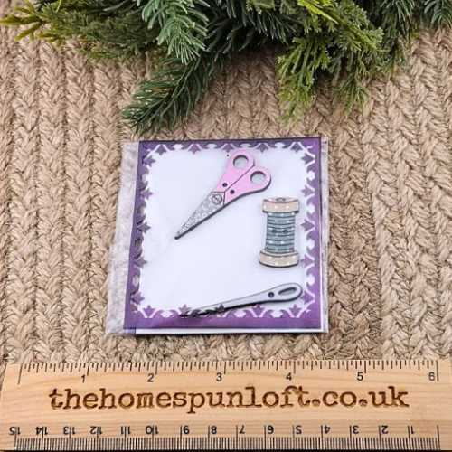 Sewing Set Wooden Button Pack - The Homespun Loft